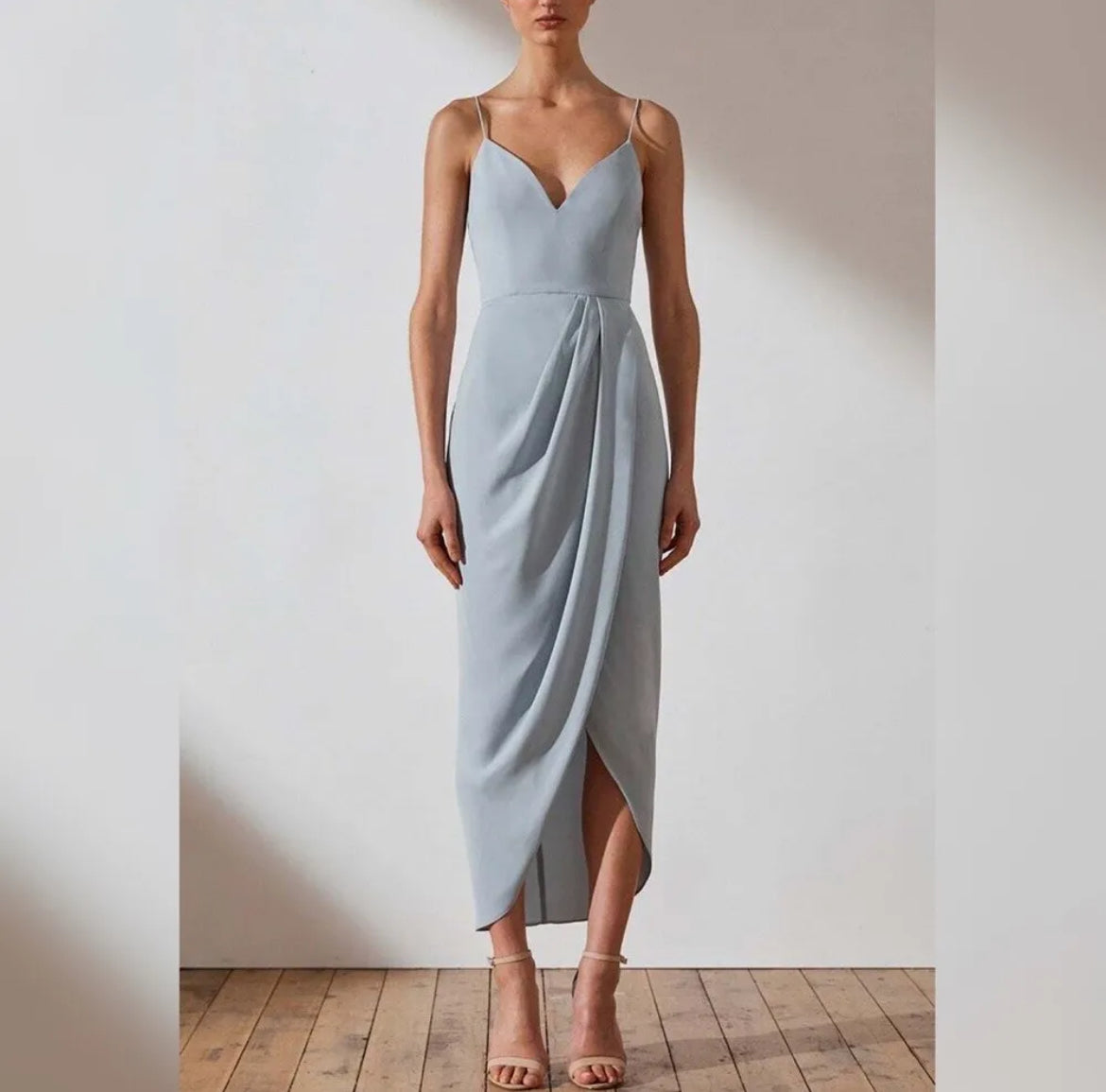 Shona Joy Core Cocktail Dress- Powder Blue