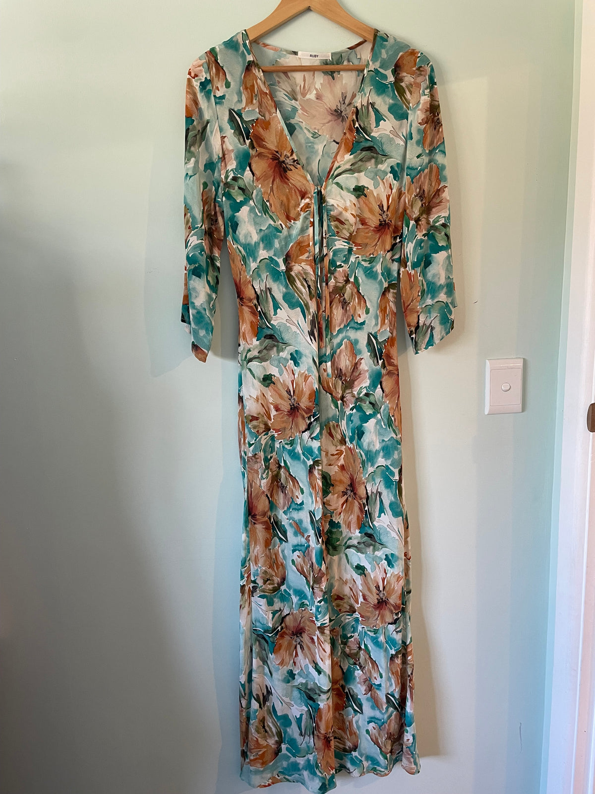 Ruby August silk midi