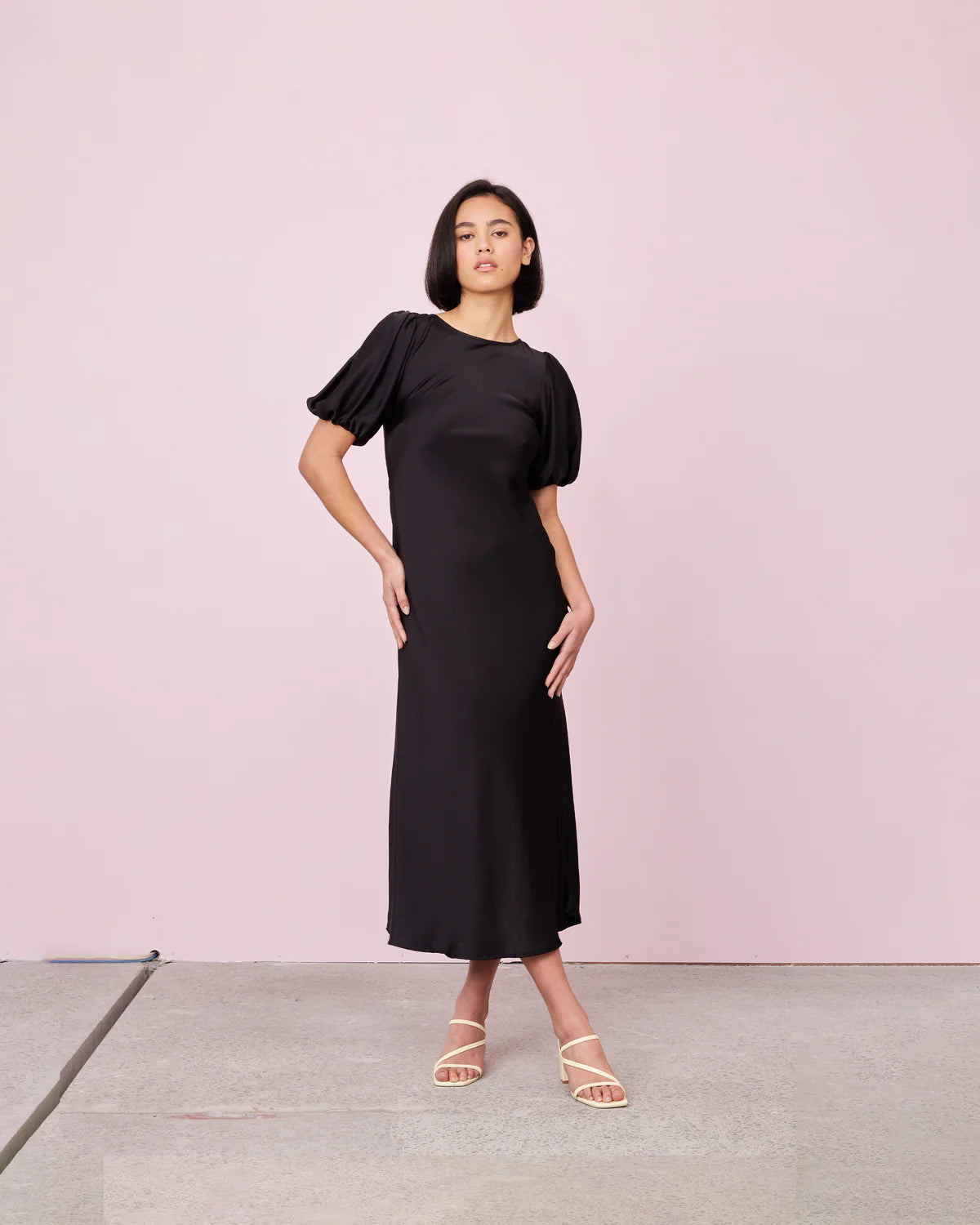 RUBY Kendall Satin Dress - Size 14