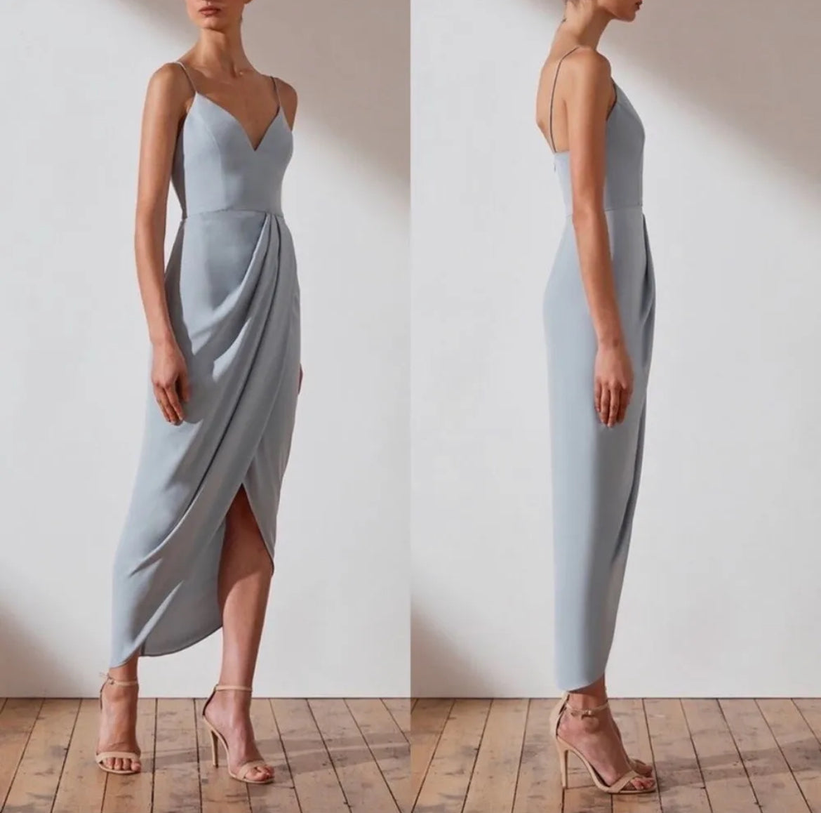 Shona Joy Core Cocktail Dress- Powder Blue