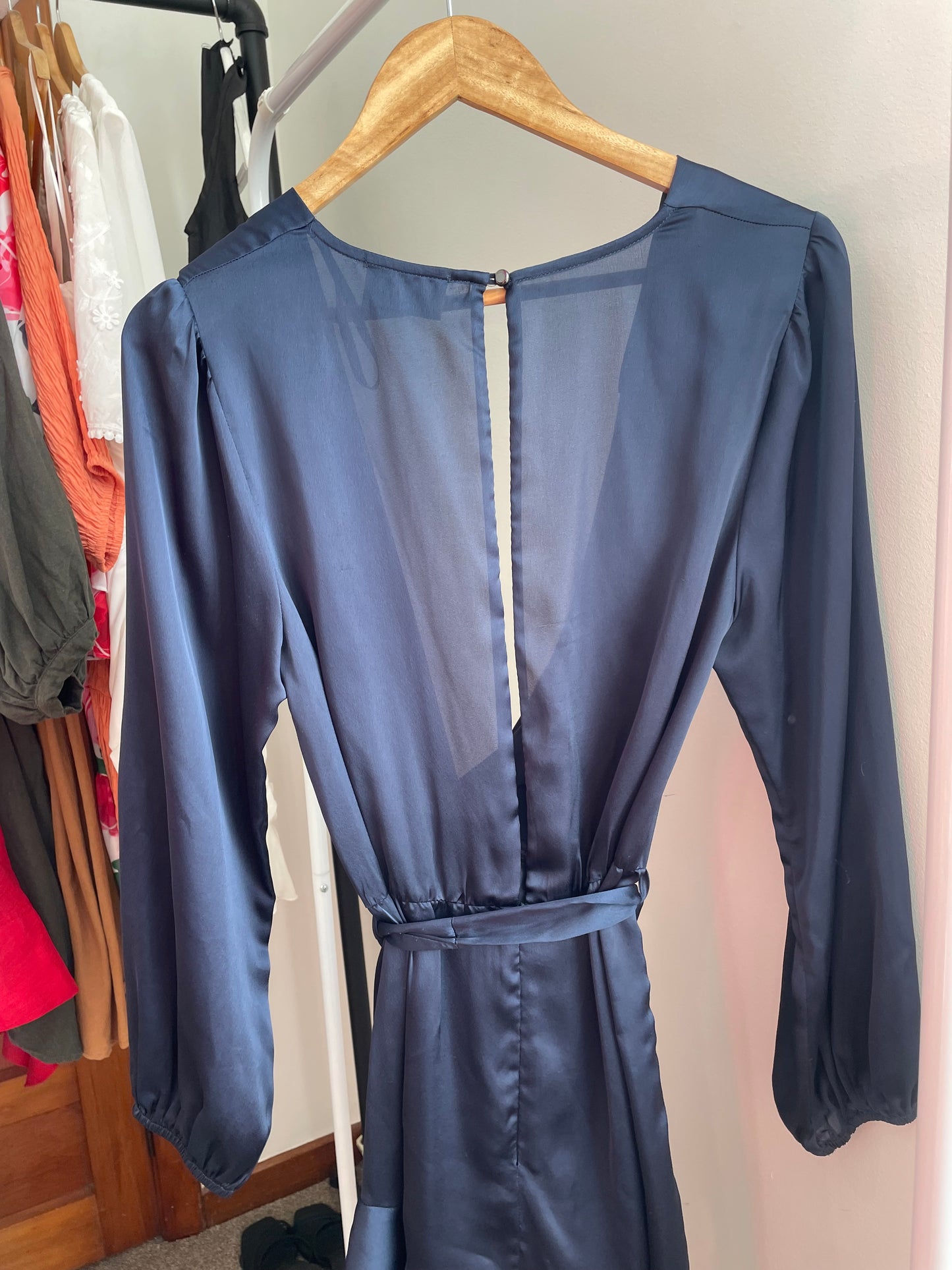 SHEIKE- Navy blue mini