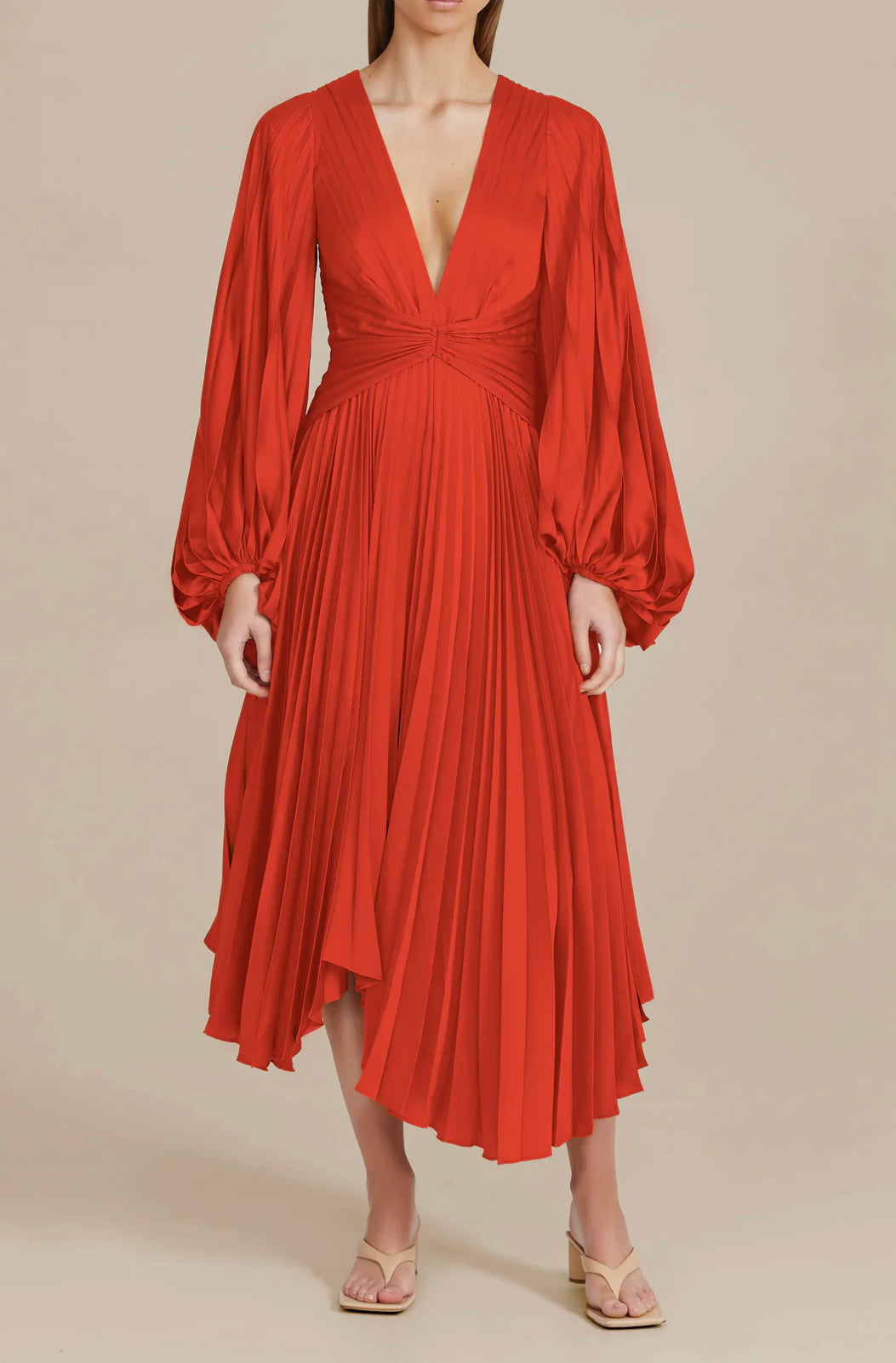 ACLER Palms Dress - Scarlet Red
