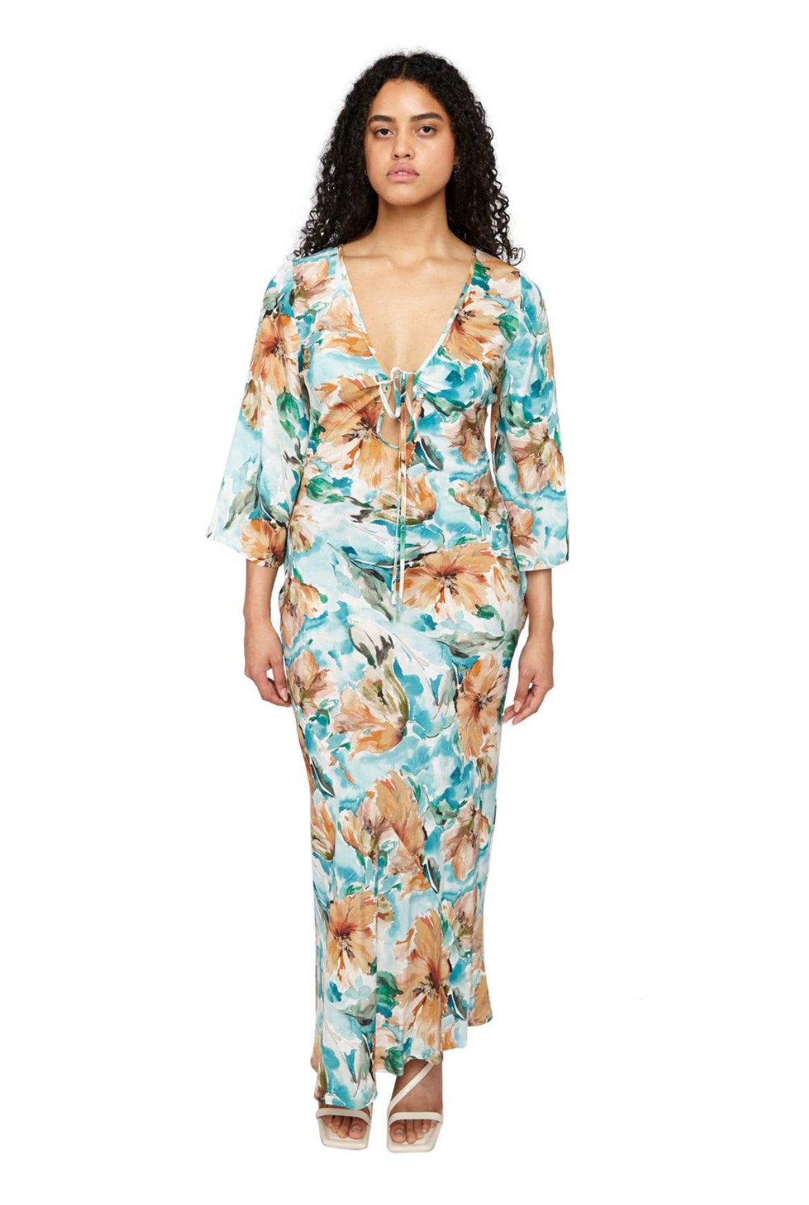 Ruby August silk midi