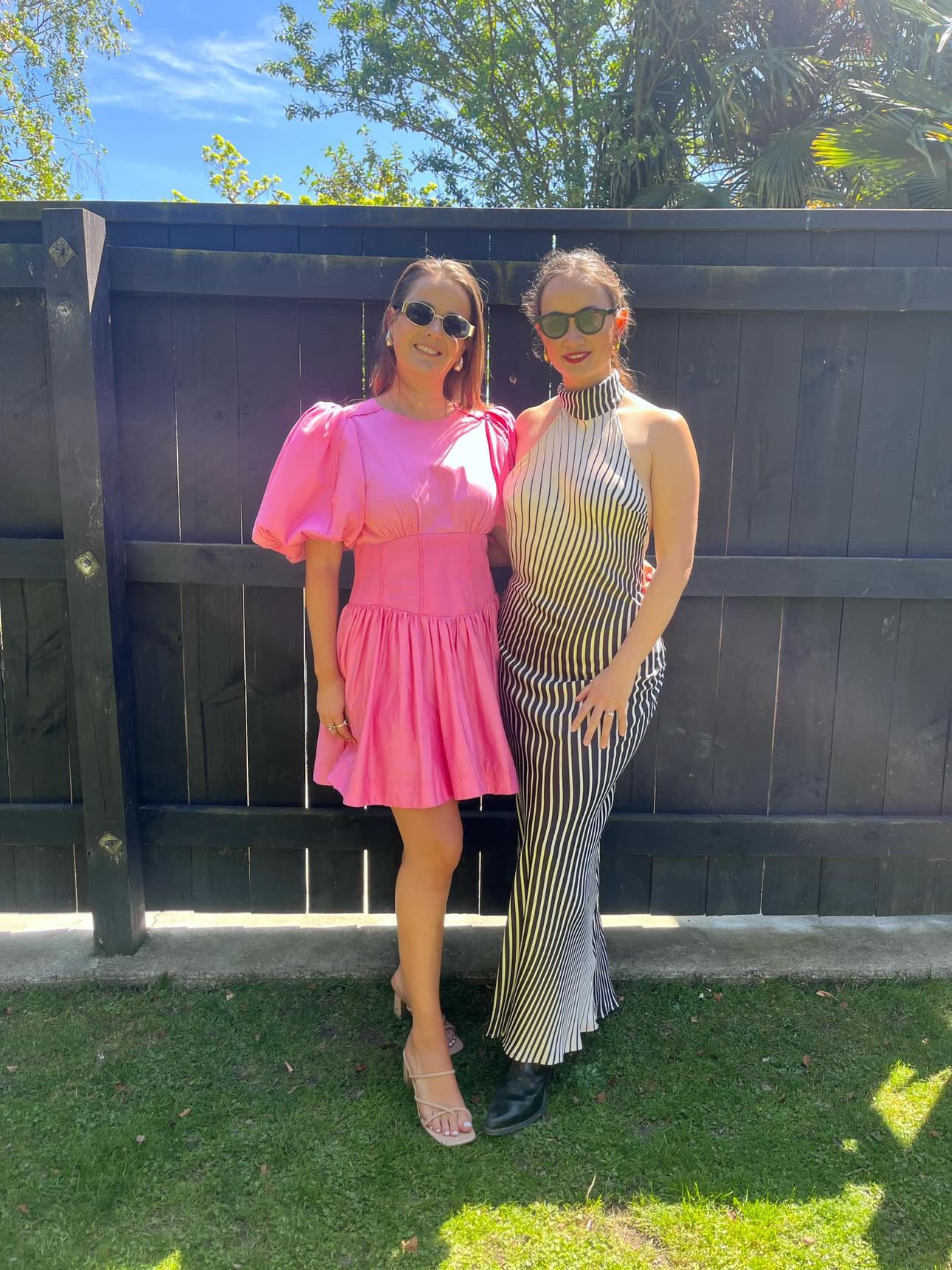 AJE Gianna Puff Sleeve Mini Dress - French Rose Pink Get Dress'd AJE Gianna Puff Sleeve Mini Dress - French Rose Pink Get Dress'd