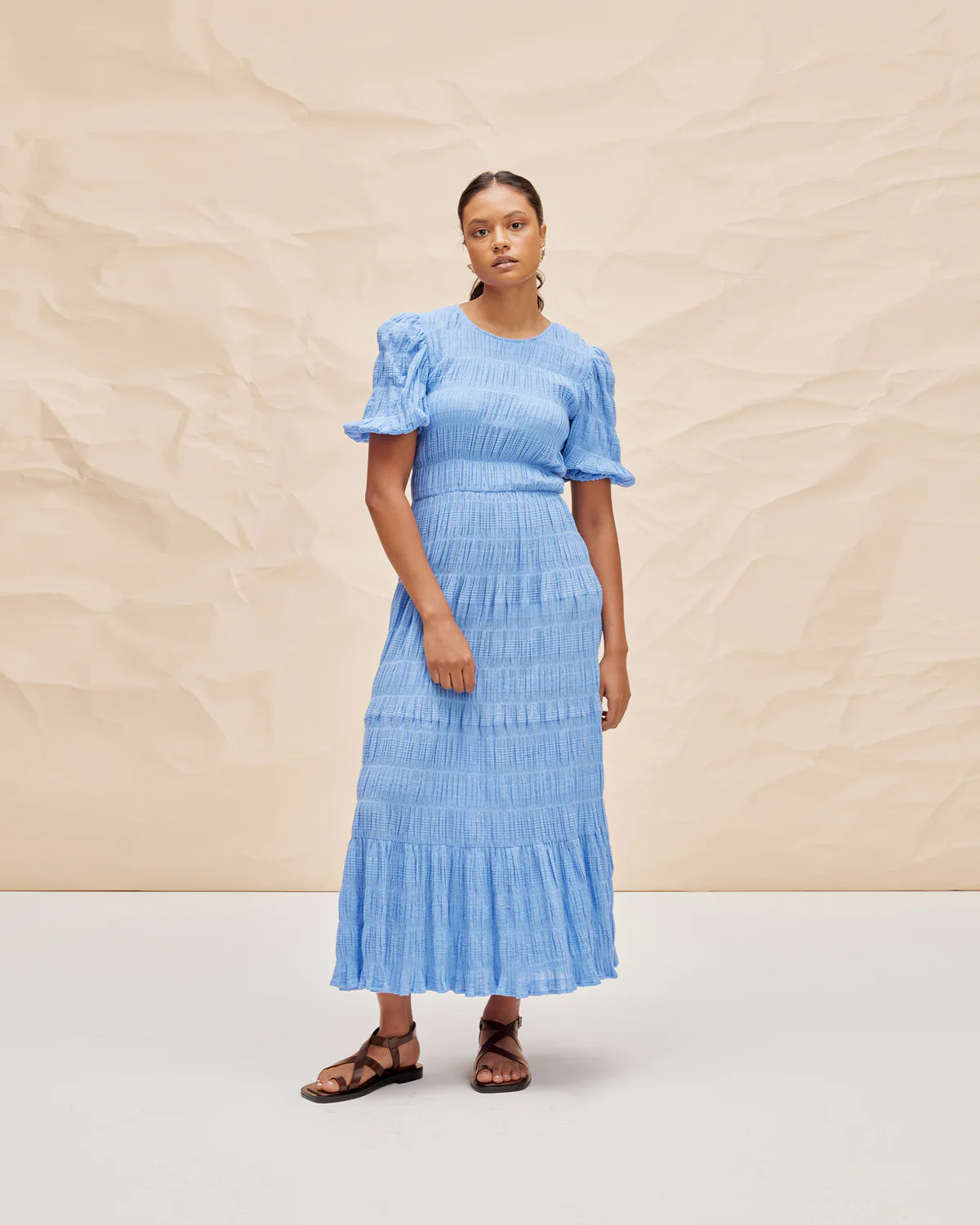 RUBY Mirella Prairie Dress- Cornflower