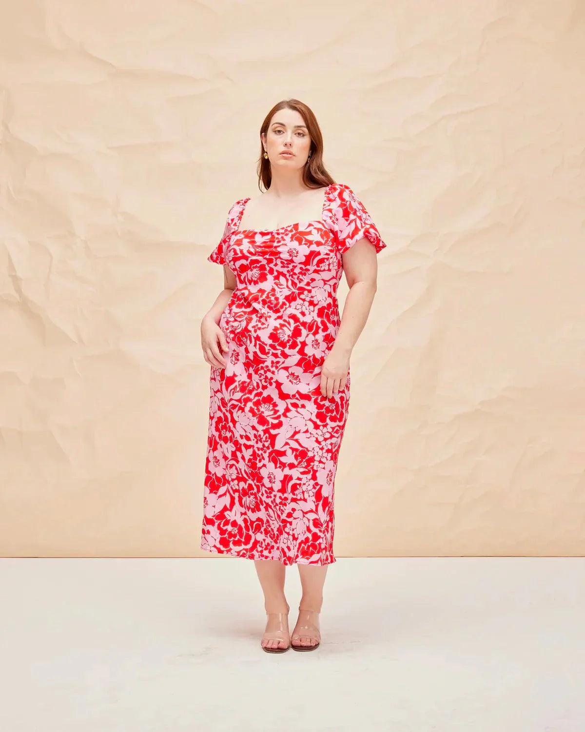 RUBY Bobbi Silk Midi Dress Size 20
