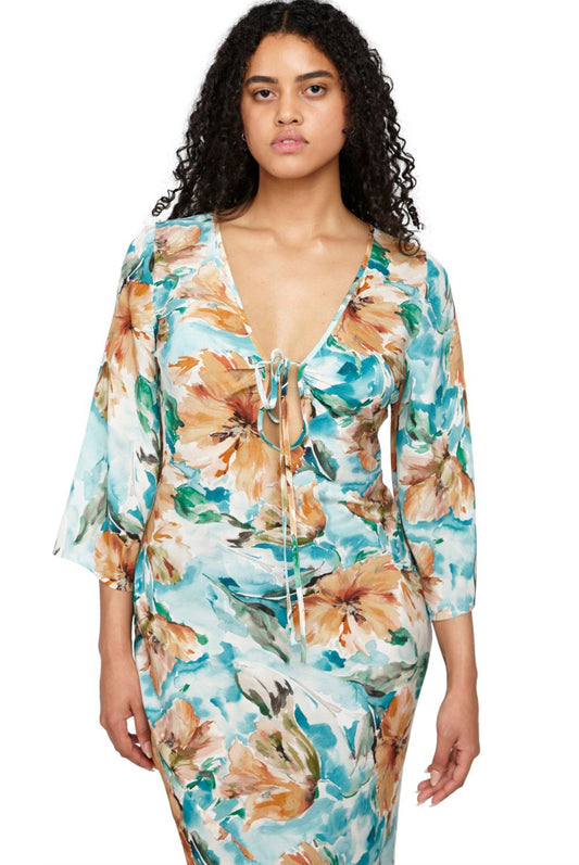 Ruby August silk midi
